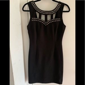 Short black bodycon dress